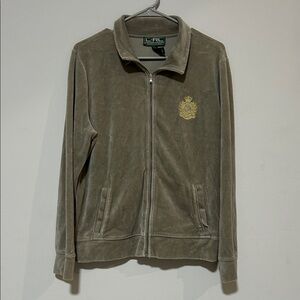 Ralph Lauren Active Taupe VelourJacket 0081